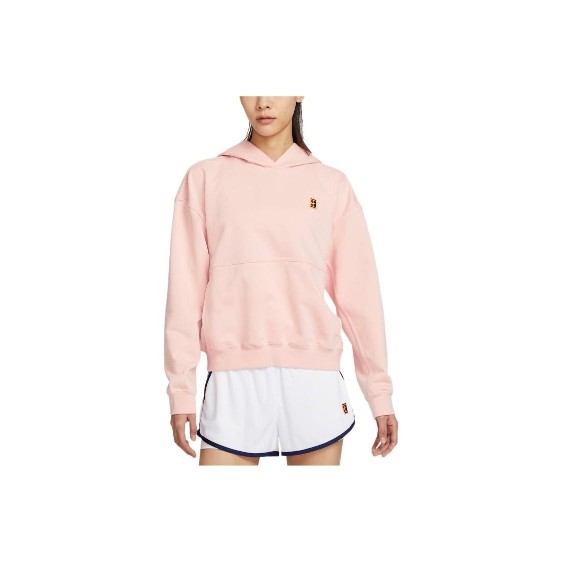 

Nike Brand Logo Embroidered Tennis Sweatshirt for Women in Pink XXL