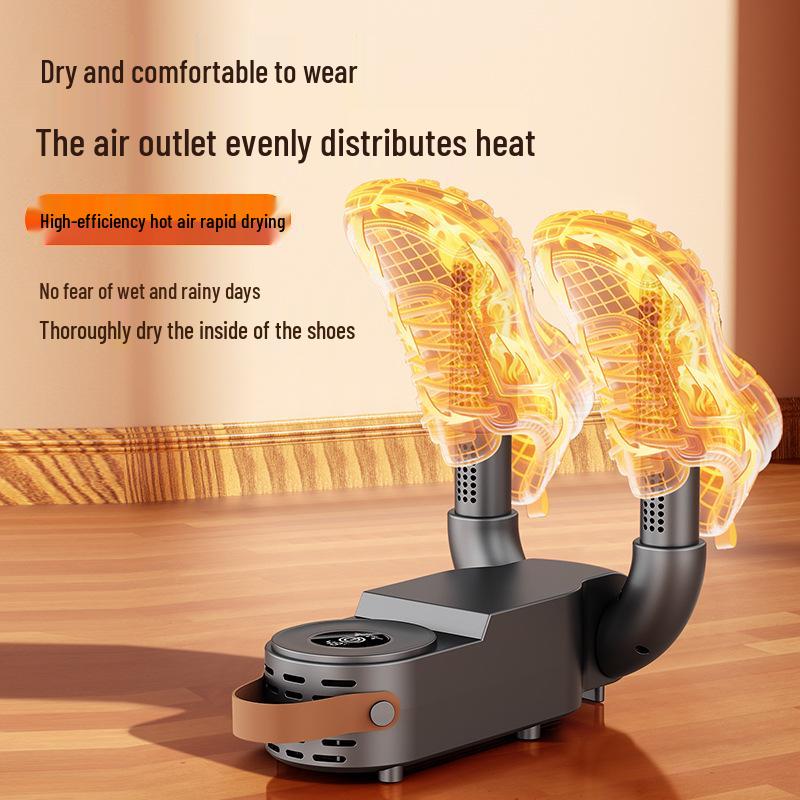 Smart Home Shoe Dryer with Timer - Dehumidifies, Deodorizes, and Sterilizes