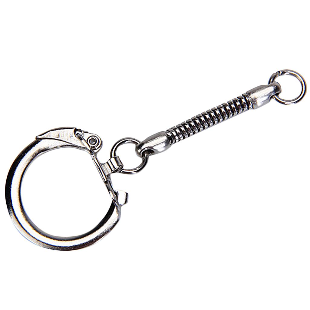 20PCS Key Chain SNAKE Rings W/ Snap End + Jump