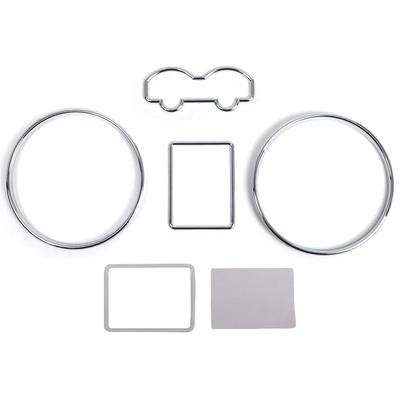 Chrome Dial Gauge Rings For Golf For Passat Speedometer Bezel Trim Car Instrument Decorative Ring Car Interior Parts