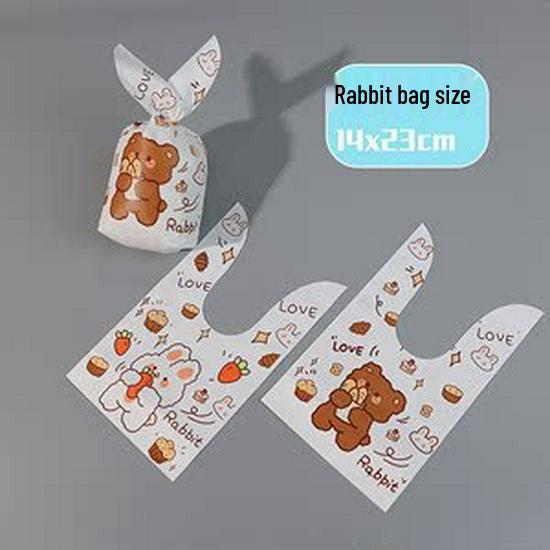 Children's Day Gift Bag: Snowflake Crisps, Snacks, Biscuits, Candy Rabbit Ear Packaging
