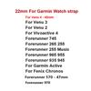 22mm Men'S Business Style WatchBand Smartwatch Accessories For Garmin Watch Venu 3 2 Silicone WatchStrap Women Adjustable Strap