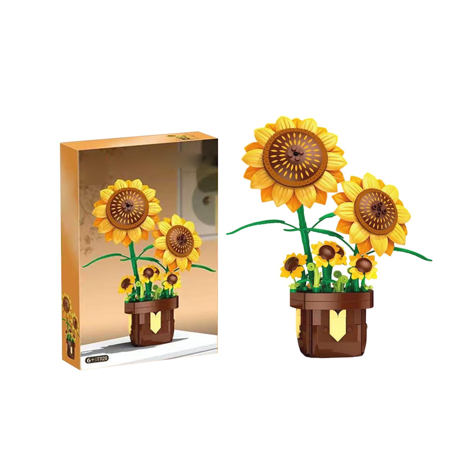 

Building Block Flower Potted Plant Children S Assembly Toys Building Block Toys One Size