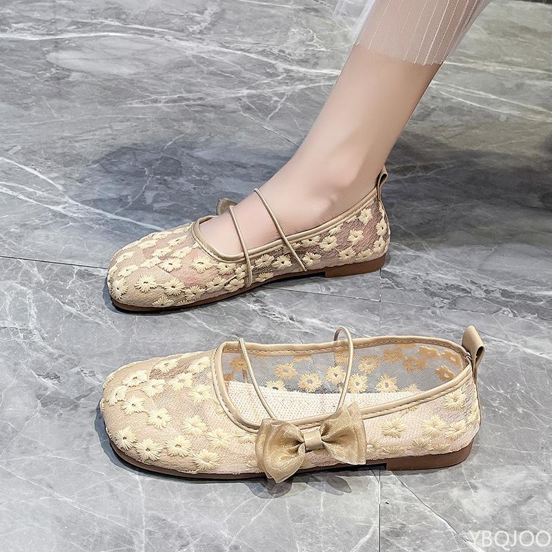 2026 Summer New Style Fashionable versatile Shoes Mesh Breathable women Shoes Soft Sole comfortable Flat Sole Shoes Women