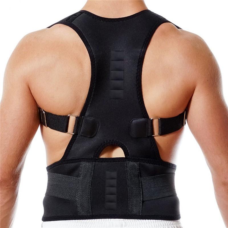 Therapy Posture Corrector Brace Magnetic Shoulder Back Support Belt for Women/Men Braces And Supports Belt Shoulder Black