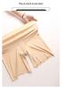 Women's Ice Silk Safety Shorts: Anti-Exposure, Non-Rolling Edge, Summer Thin, Two-in-One Extended Five-Point Base Layer.