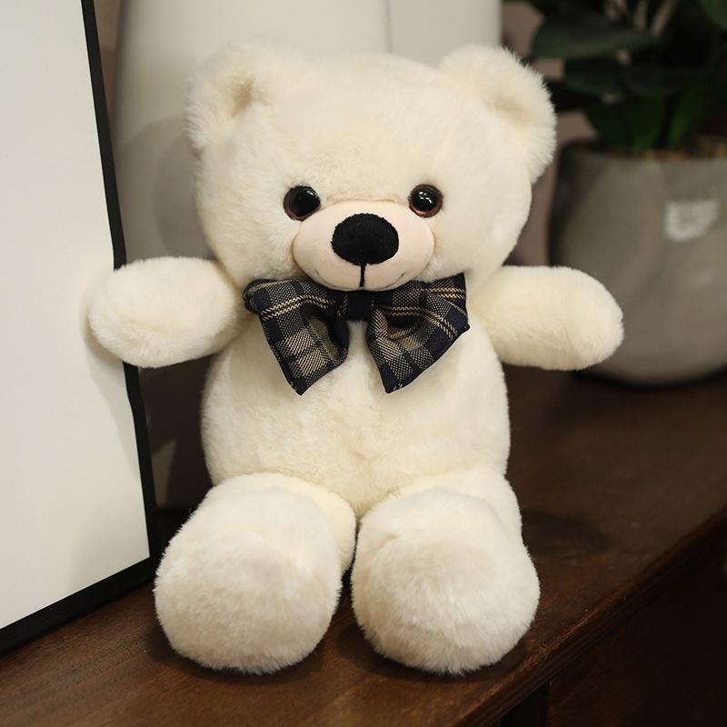 Bowtie Teddy Bear Plush Toys Boys Girls Lovely Cartoon Soft Stuffed Animals Dolls Sleeping Pillow Home Decoration Plush Toys