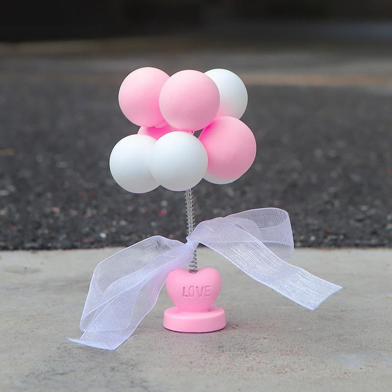 Cute Cartoon Balloon Car Ornament For Car Interior Clay Material