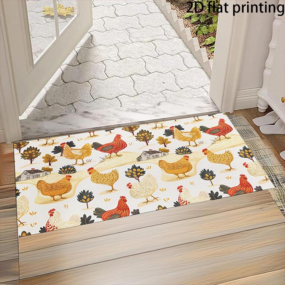 

2D FLAT/1pc Seasonal Welcome Door ,Suitable for indoor and outdoor doorways, door mats for decoration. 40cm x 60cm