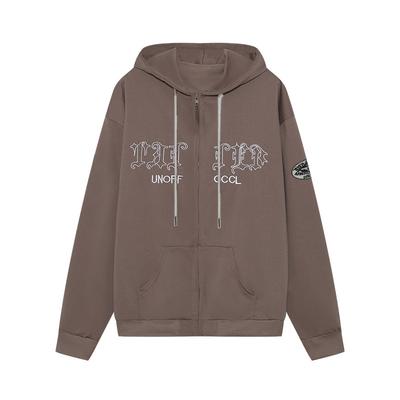 Danmo Retro Streetwear Letter Printing Sweatshirts Vintage Women Zip Up Hoodies Hooded Jackets