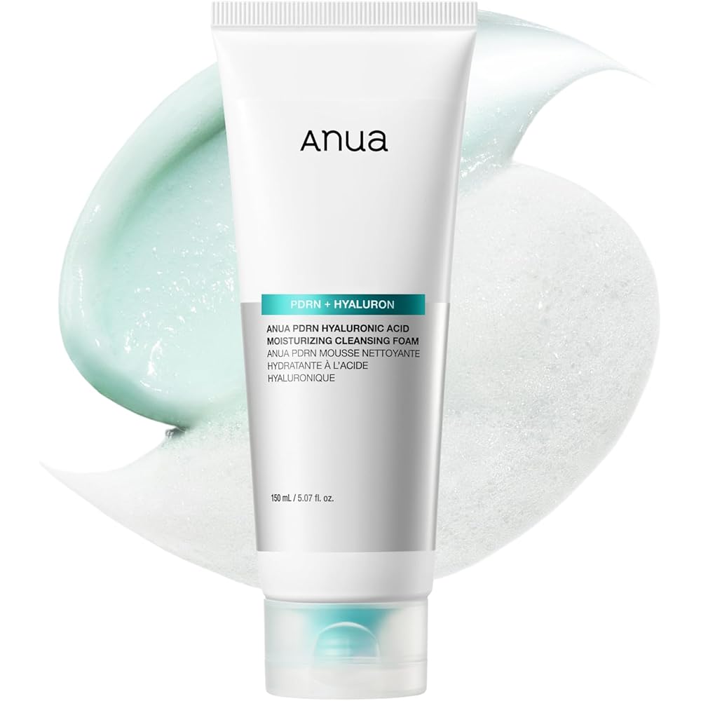 Anua PDRN Hyaluronic Acid Moisturizing Cleansing Foam 150ml Deep Cleansing Hydrating Face Wash