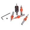 5pcs High Carbon Steel Countersink Drill Bit Set Round Shank Woodworking Drill Bit  For Woodworking