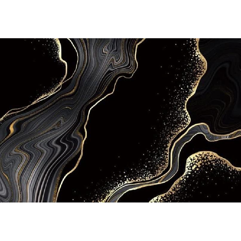 Full Round Drill Marble Black Gold Texture Diamond Painting Art Kits for Adults Beginners Paint with Gem Crystal Home Wall Decor 12x16 Inch MBL25