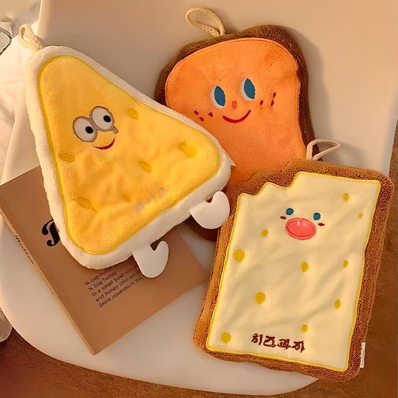 Roztomilé ručníky, Závěsné savé zesílené koupelnové kreslené ručníky na ruce, Malé čtvercové ručníky na mytí rukou, Utěrky do kuchyně