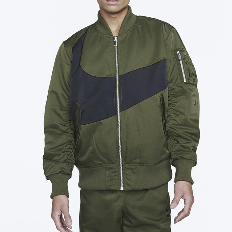 Nike Therma-FIT Reversible Bomber Jacket v2 Rough Green Men Streetwear DD6056-326