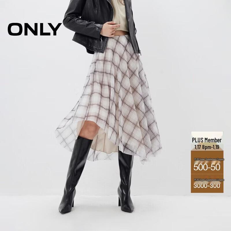 

ТІЛЬКИ літо 2025 Британська ретро картата спідниця А-силуету середньої довжини L