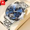OLEVS Neue Uhr Automatische mechanische Uhr Multifunktions-Herrenuhr mit großem Zifferblatt