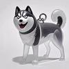 Psí klíčenka Personalizovaná památka na mazlíčka Průhledná akrylová skořápka Corgi Pomeranian Buldok Lehká klíčenka s plemenem psa