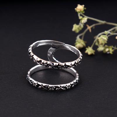 Elegant Handmade Arthritis Relief Silver Ring Adjustable 925 Silver Jewelry for Finger Pain and Swelling Support