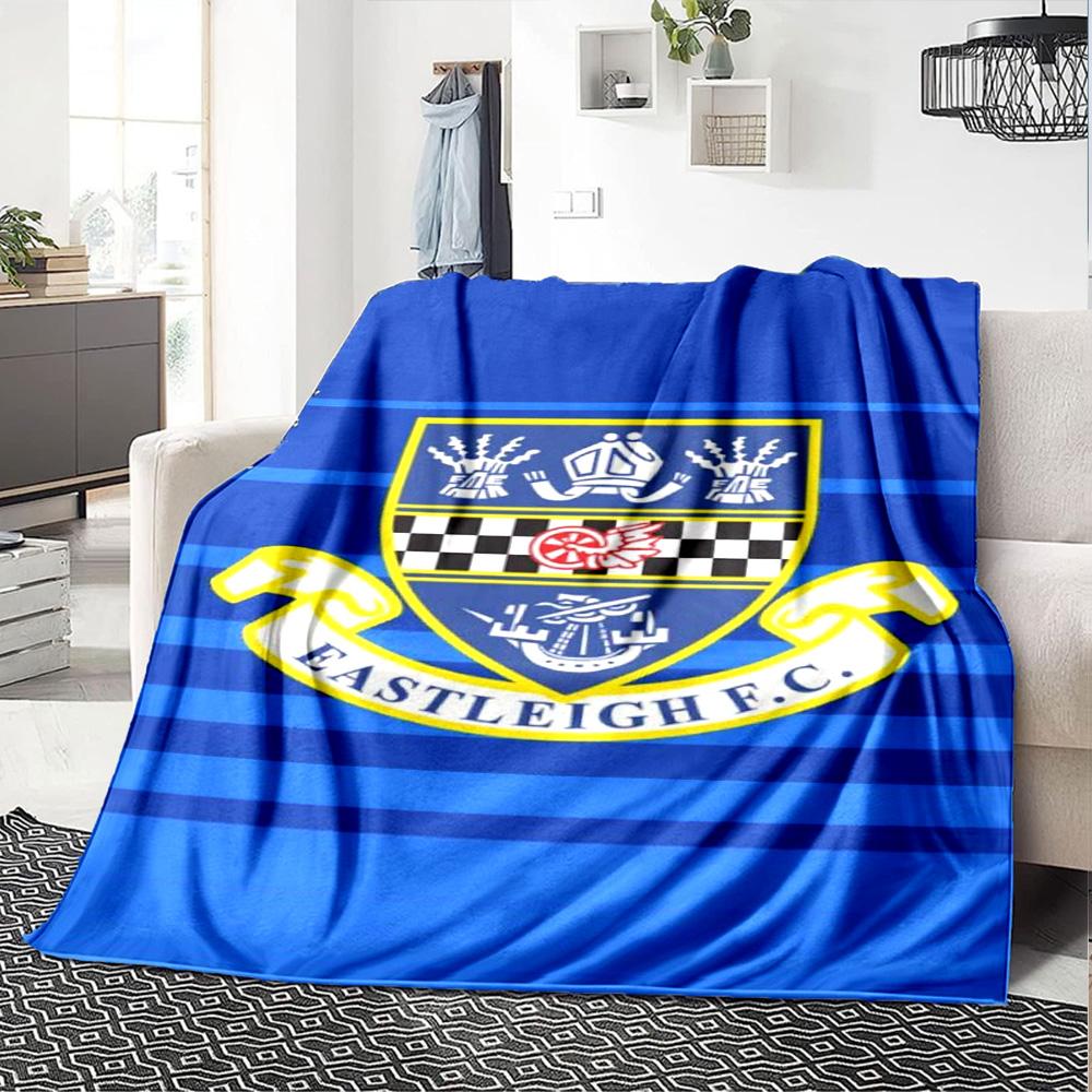Eastleigh Fc Print Flannel Blanket High Quality Warm Comfortable Cover for All Seasons Perfect for Gifts Home Decor