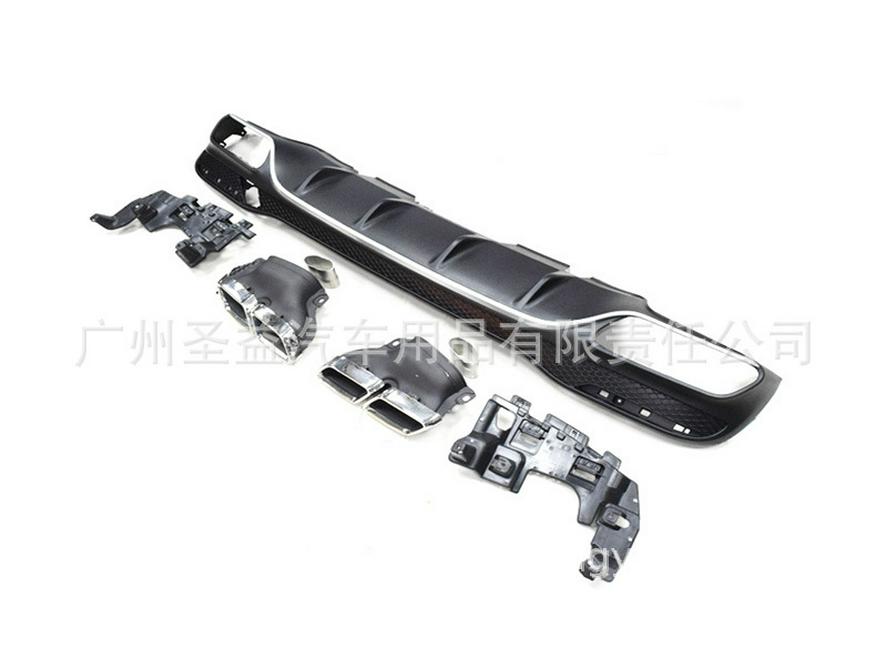 Mercedes-Benz GLE Exhaust Pipe Upgrade: Compatible with GLE300, GLE320, GLE400, GLE450, GLE500, GLE63 AMG Rear Lip Tailpipe Modification.