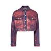 AmyLynn Womens/Ladies Metallic Denim Jacket