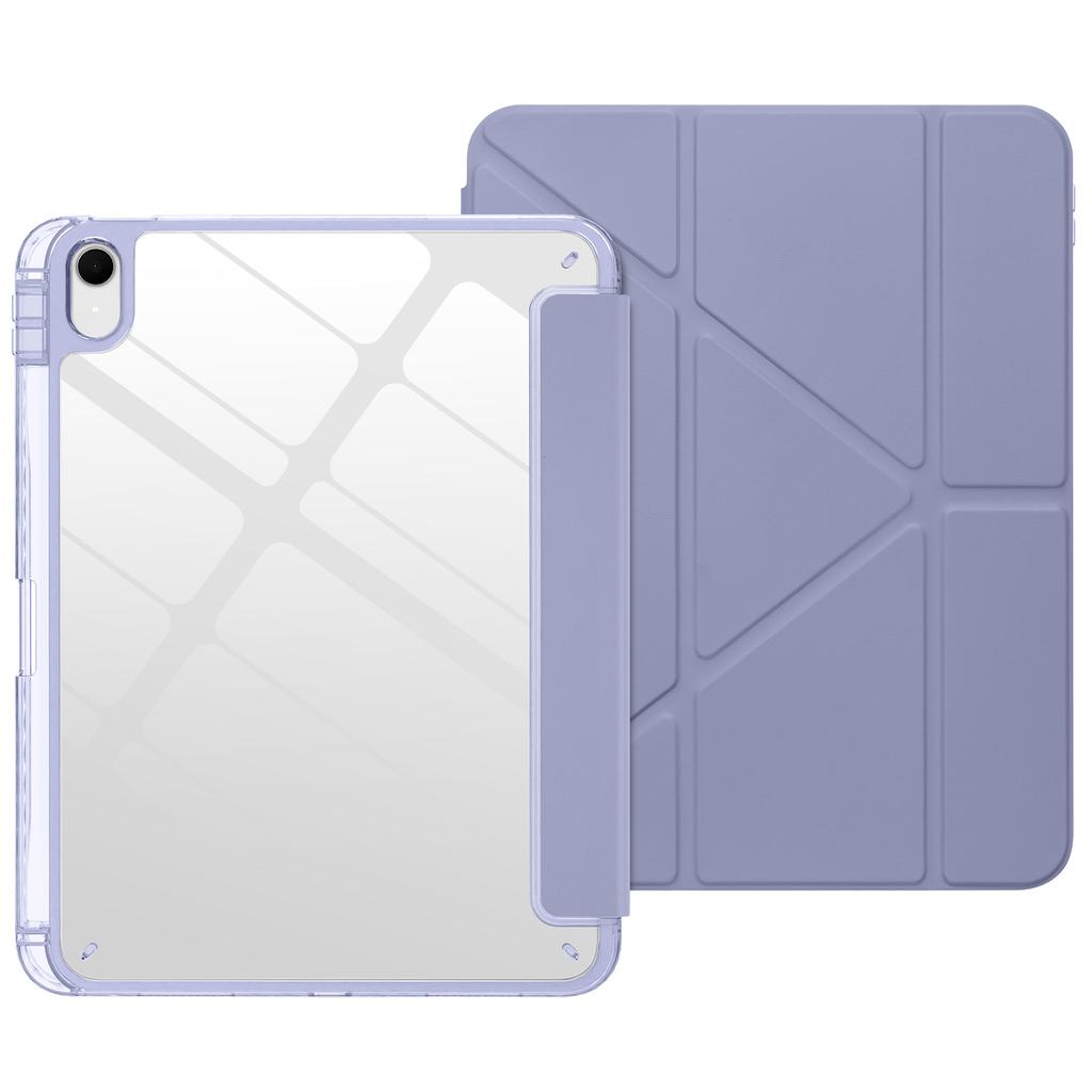 Per iPad A16 11 10 12ª Generazione iPad Pro Air 8 7 6 5 4 3 11 13 12.9 " M5 M4 M3 M2 Custodia Pieghevole in PU Acrilico con Portapenne