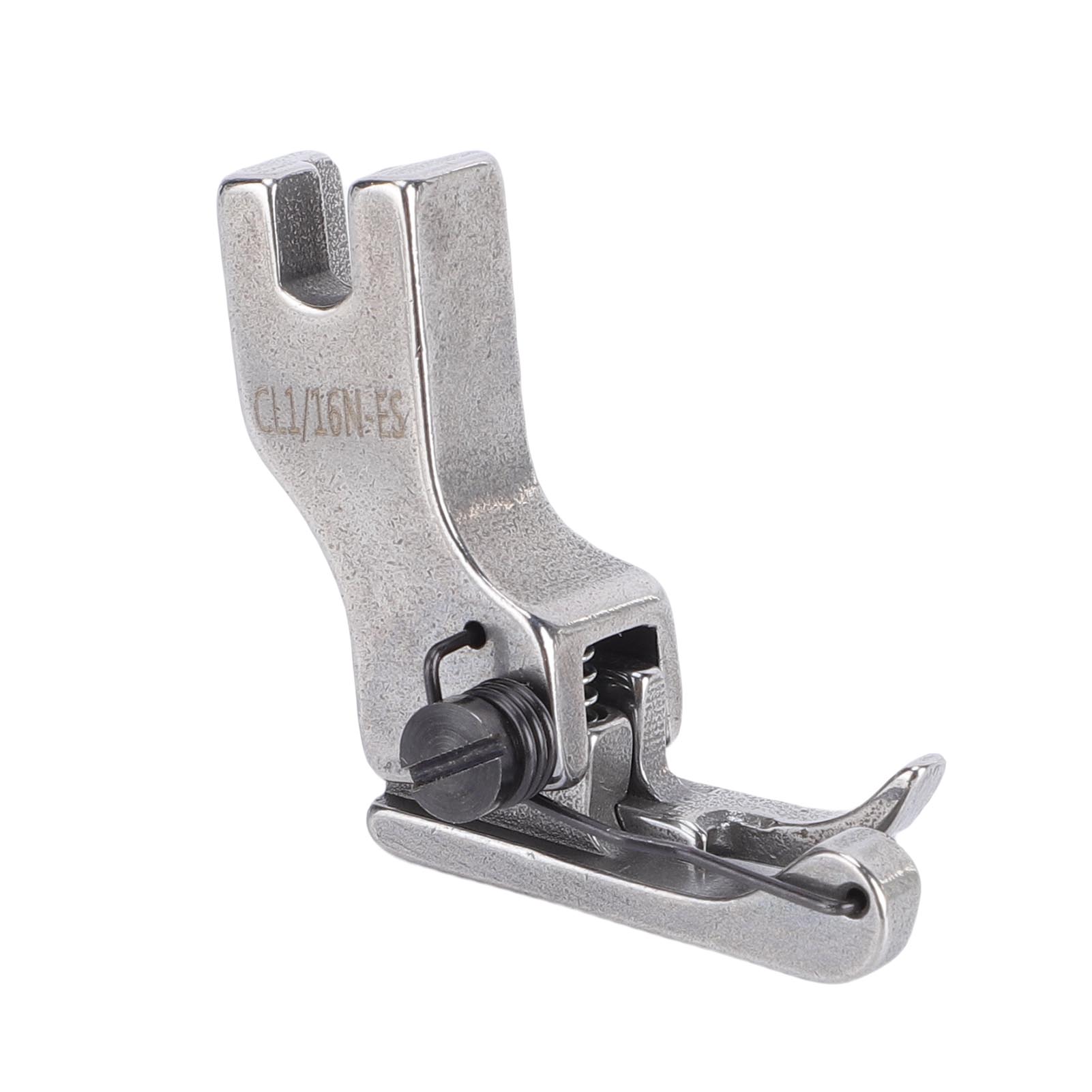 

Left Edge Guide Presser Foot with Spring Industrial Sewing Machine Compensating Accessories CL1 16N ES Steel