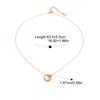 Yori Simple Versatile Stainless Steel Necklace With Interlocking Circles for Women Holiday Fashion Accessories Jewelry Waterproo
