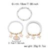Starfish Multilayer Shell Bracelets Bohemian Wrap Charm Hand Chain New Conch Beaded Bangles  Beach