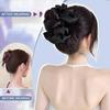 Bun Wig Synthetic Wig Grip Style Straight Doughnut Bun Wig Is Suitable for Novice Ladies and Girls To Wear In Daily Festivals