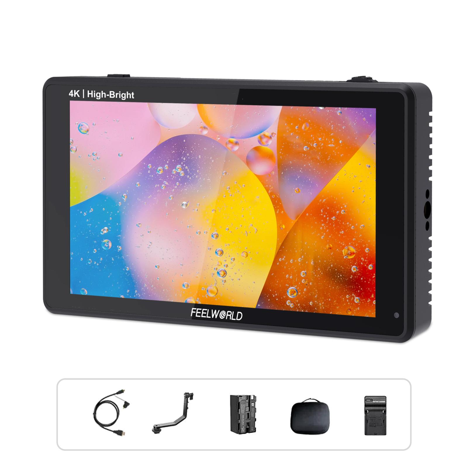 

FEELWORLD LUT6E 6-дюймовый IPS-монитор, 1600 нит, видеопанель, 4K HDMI, входной выход, 1920*1080 пикселей, сенсорный чёрный