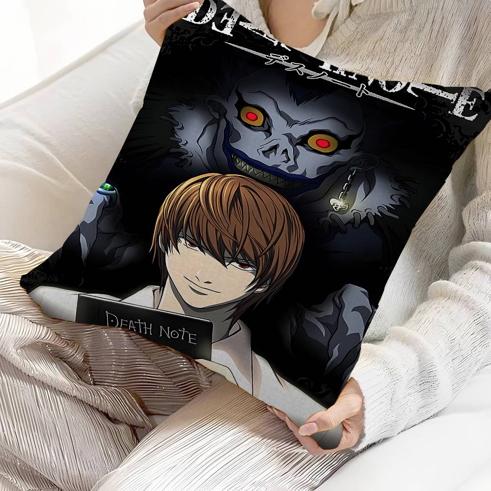 

Anime Death Note Personalized Pillow Cover Kids Bedroom Wild Party Decor Pillowcase Kid Birthday Shower Gift 30cmx30cm