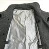 JUNMEN Melton Wool Short Pea Coat Gray Size L(USED)