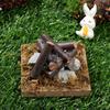 1:12 Scale Micro Landscape  Accessories Fairy Garden Decor Villa Scene Model Dollhouse Bonfire Miniatures Campfire