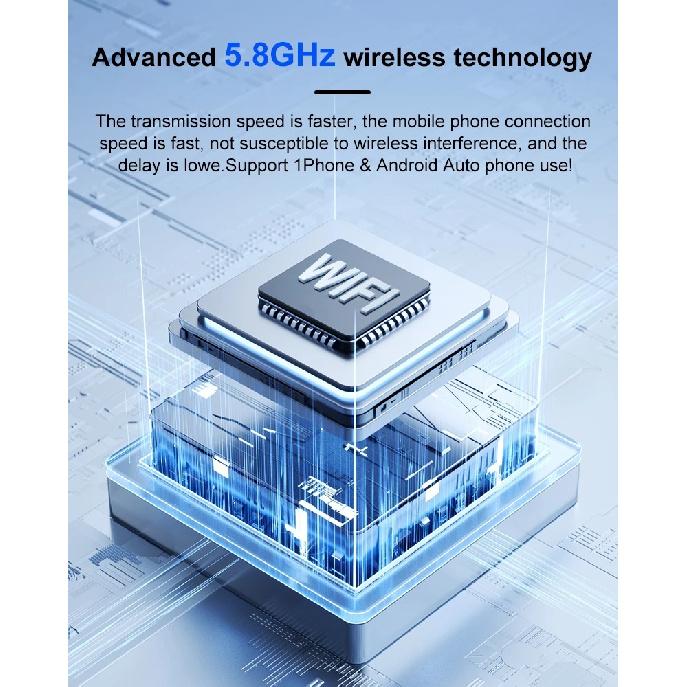 2026 Wireless CarPlay Android Auto Adapter 2in1 Car Play USB Dongle Smart Mini Box Plug and Play Universal for Toyota Honda Ford