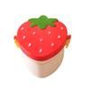 Bento Pranzo Scatola Doppio Strato Forma Fragola Contenitori Cibo con Posate Bambini