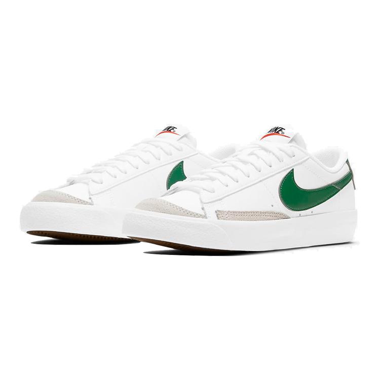 Nike Blazer 77 Low top Skateboard Shoes White Green Unisex DA4074-115