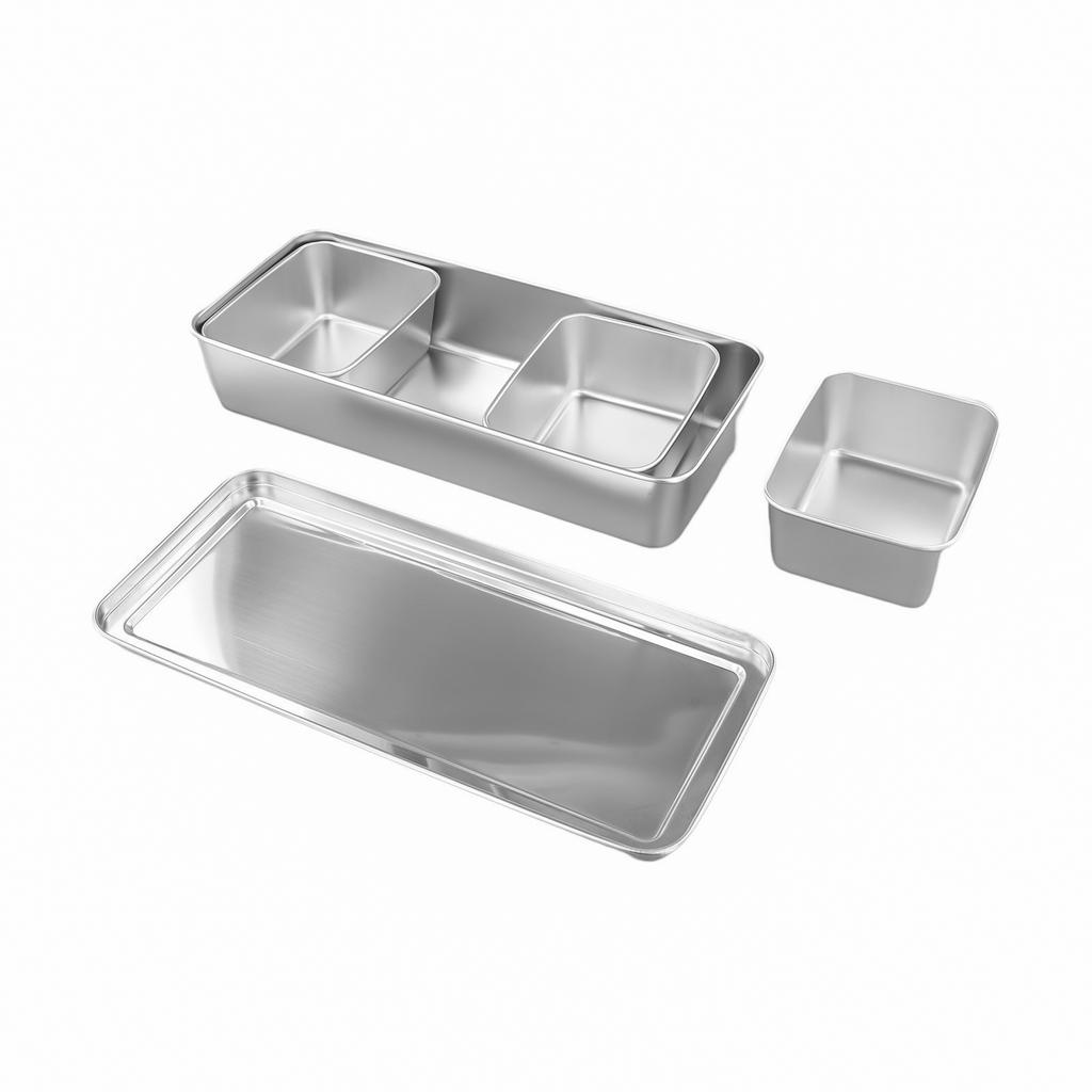 Edelstahl Gewürzbox Gewürzbox Küche Verdickte Gewürzbox Pizza-Zubereitungswerkzeug Snack-Aufbewahrungsbox