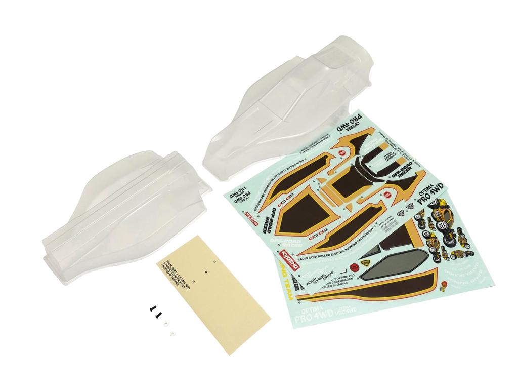 Kyosho Body Underbody OTB249 Non-Decorated & (Optima Pro)