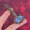 Angelite Pendant Copper Wire Wrapped Pendant Guitar Pendant Dainty Jewelry Handmade Gemstone Pendant Copper Wire Wrap Jewelry Wedding Gifts