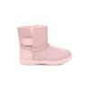 UGG Leather Round Toe Buckle Low Top First Walker Shoes Baby shoes Pink 1143656T-PINK