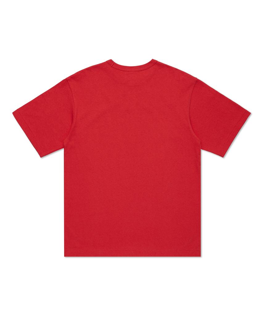 DISCUS ATHLETIC Super Heavyweight Regular Fit Blank T-Shirt Red