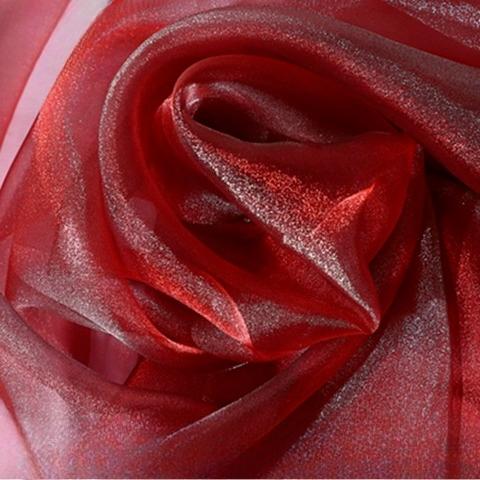 Soft fine solid-color transparent thin mesh fabric suitable for wedding dresses evening gowns and designer clothing fabrics