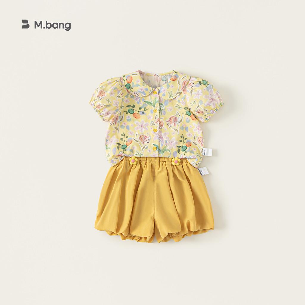 

Girl Baby Summer Floral Cotton Dress Shorts Set With Short Sleeve Top For Toddler Girls 140cm