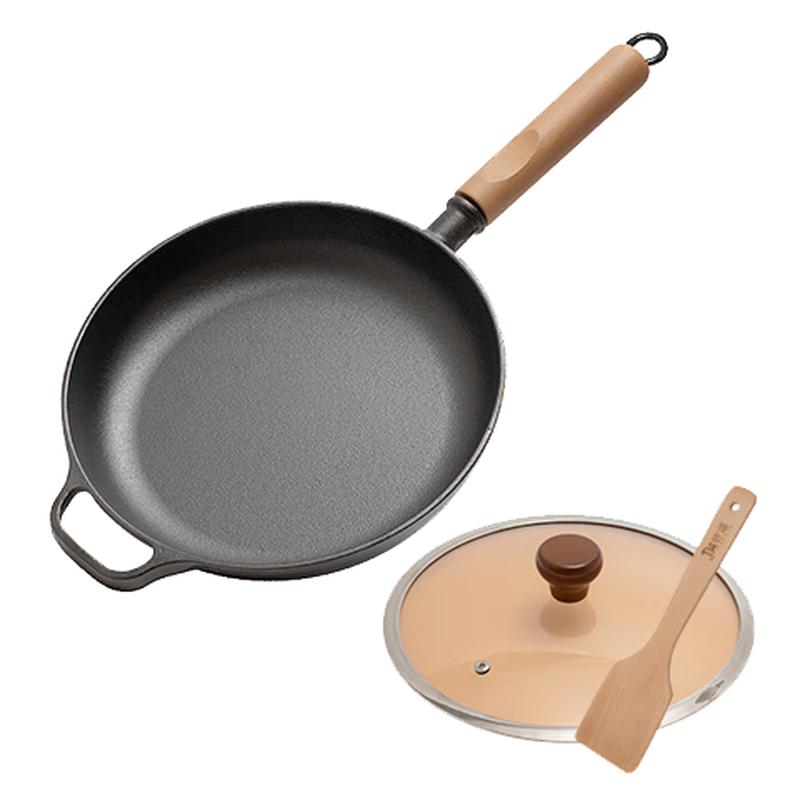 Jitiechui Cast Iron Flat-Bottom Frying Pan