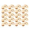 20Pcs D Ring Rivets 13x7mm 360 Degree Rotation Screw Stud Rivet for DIY Leather Collar Belt Handbag Pants Gold