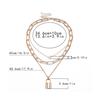 Mehrschichtiger Liebesschloss-Anhänger Choker Mode Steampunk Vorhängeschloss Herz Kettenhalskette Damenschmuck
