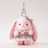 1316Cm Cute Pink Lop Rabbit Plush Backpack Charm Adorable Bunny Doll With Skirt Apron Kawaii Plushies Sweet Gift For Girls