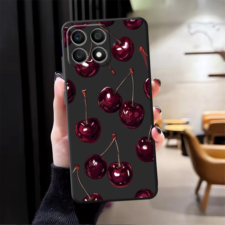 Case for Honor X6 Magic5Lite X5b 200 400 Lite 8X X8 70 X7 X9a 90 Funda Phone Cover Fruit Cherry